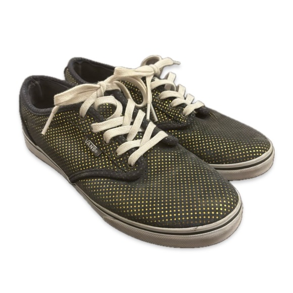 Vans Shoes - Vans Blue Gold Metallic Dots Sneaker Unique Rare UltraCush | Size 7.5